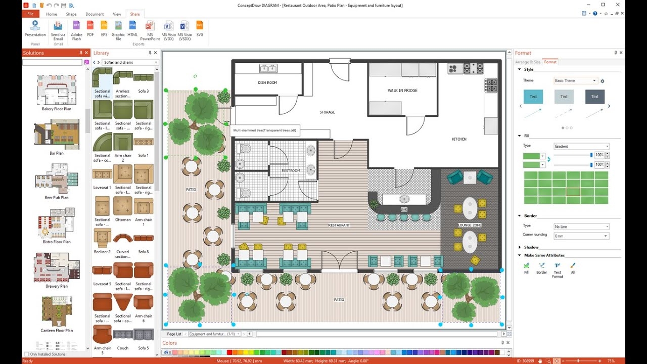 Free Restaurant Floor Plan Template Viewfloor co