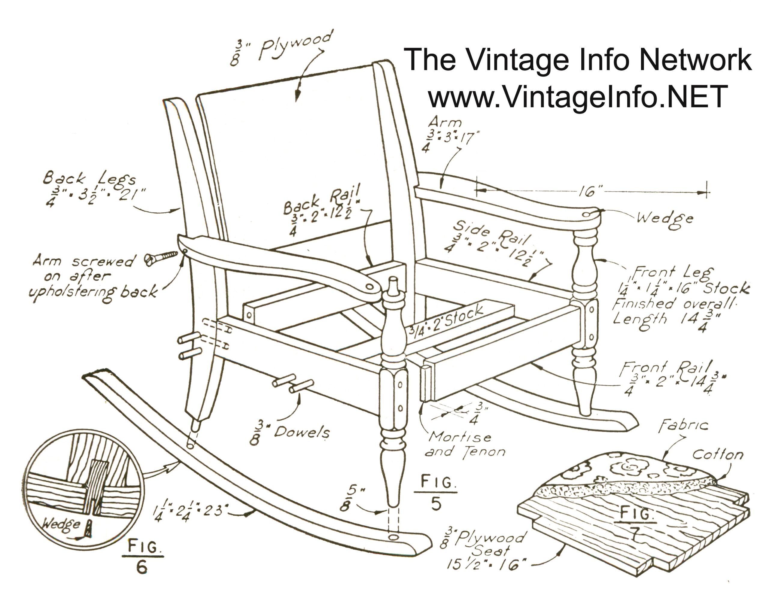 rocking chair plans with templates