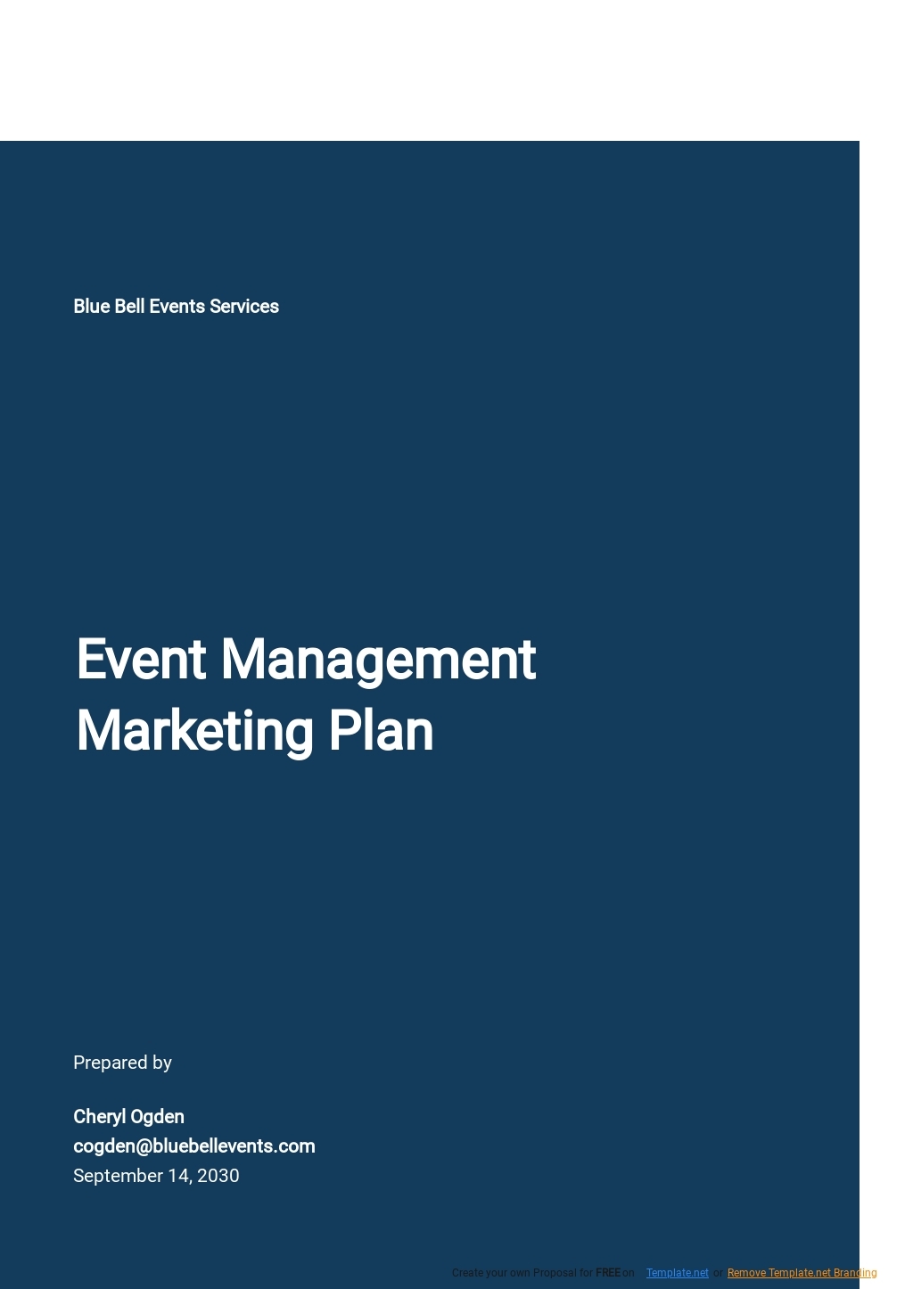 Free Sample Event Marketing Plan Template Google Docs Word 
