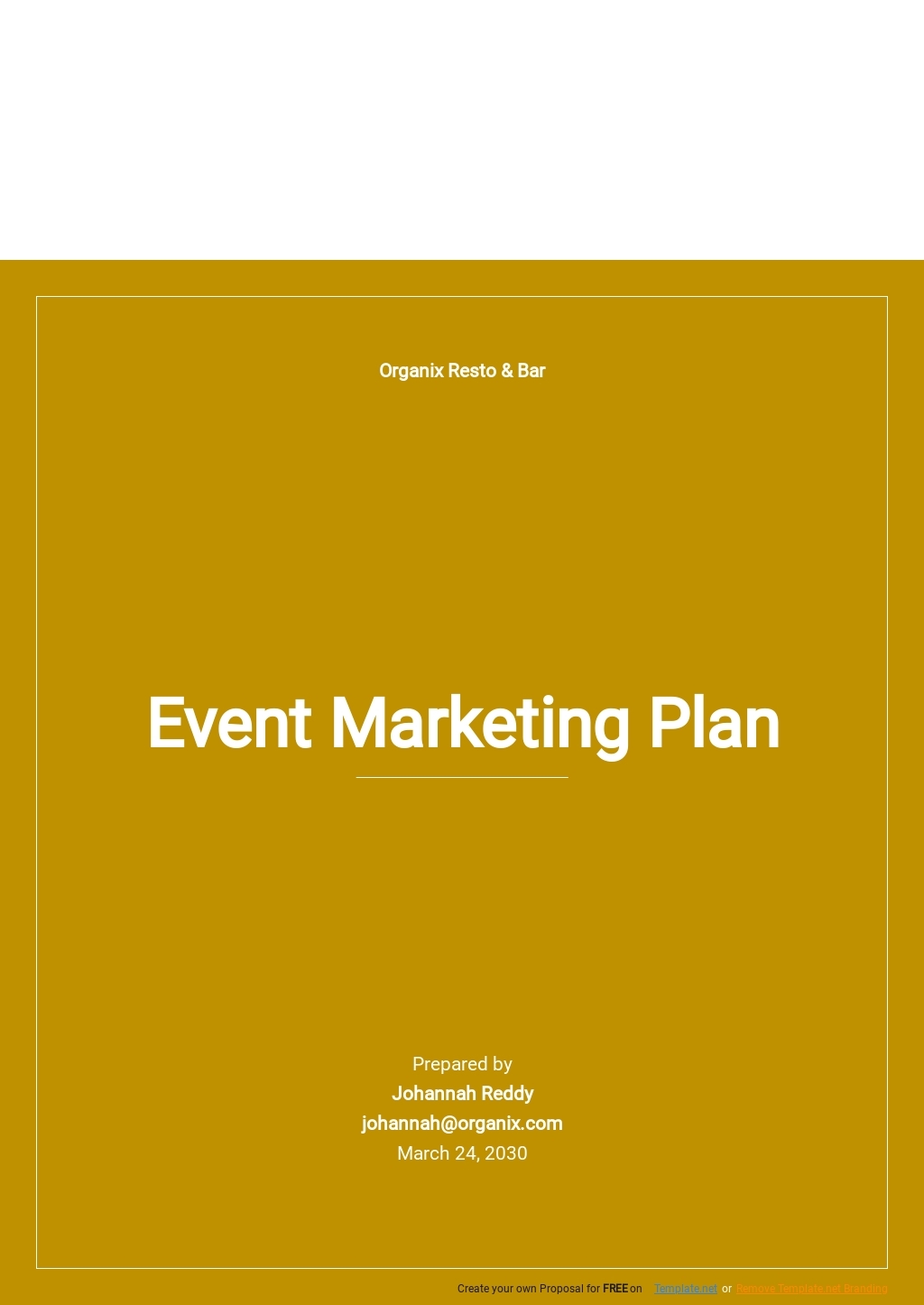 Free Sample Event Marketing Plan Template Google Docs Word