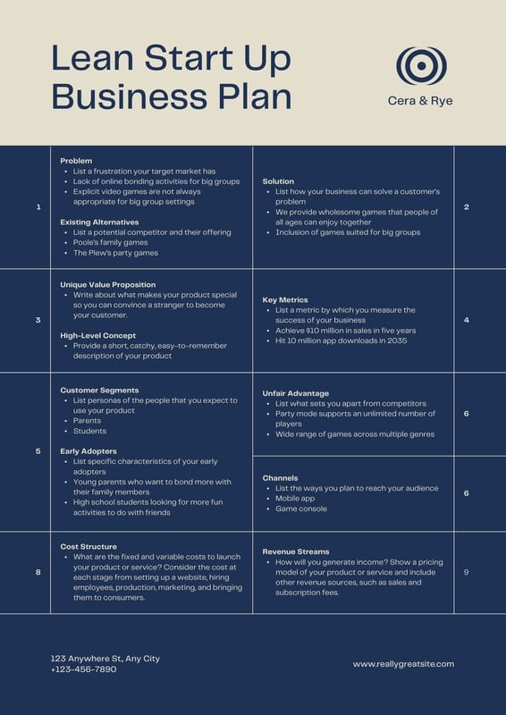 Free Small Business Plan Templates To Edit And Print Canva