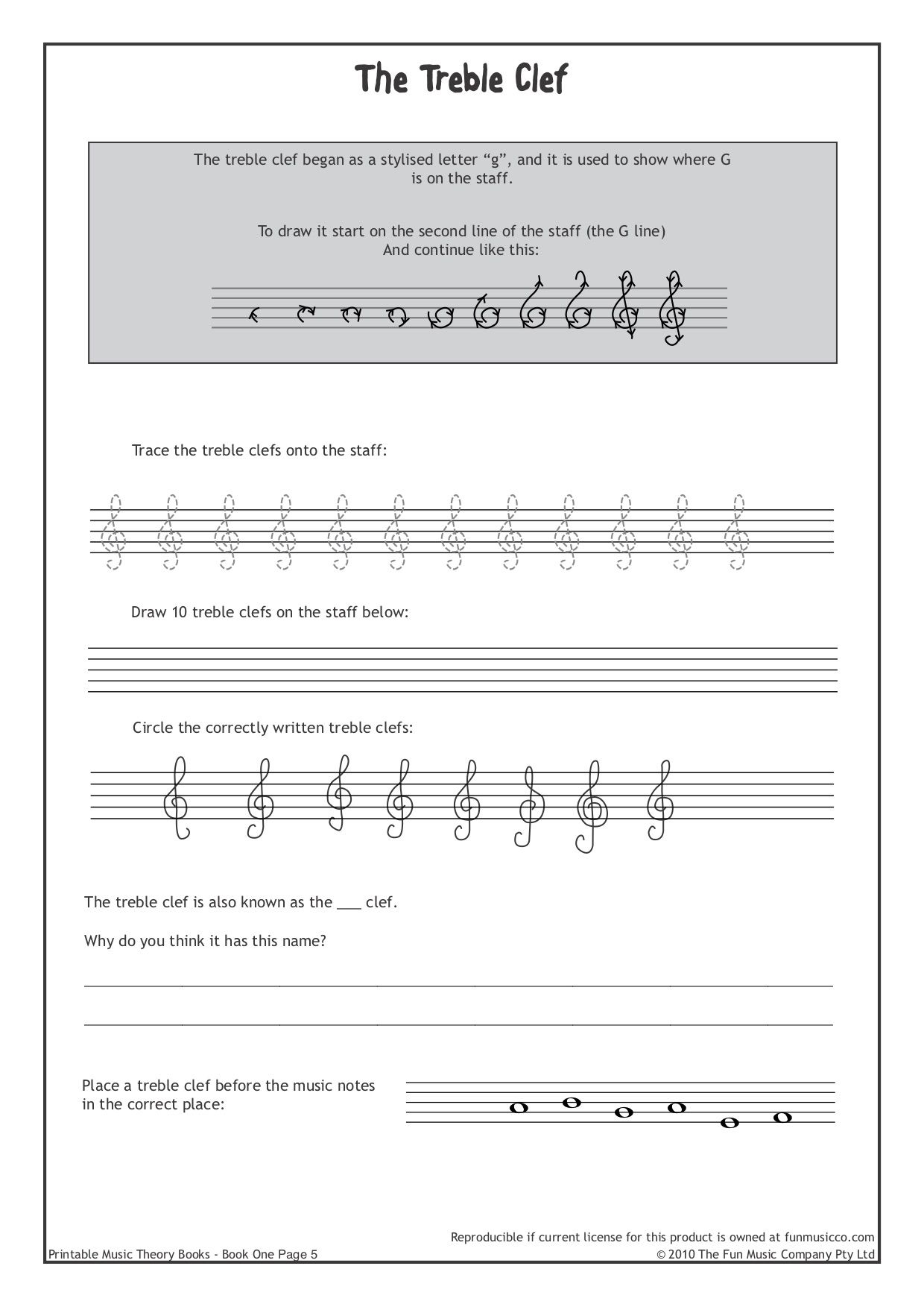 free music theory games printable