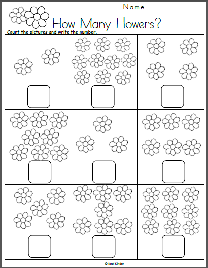FREE Spring Math Worksheets For Kindergarten Worksheets Library