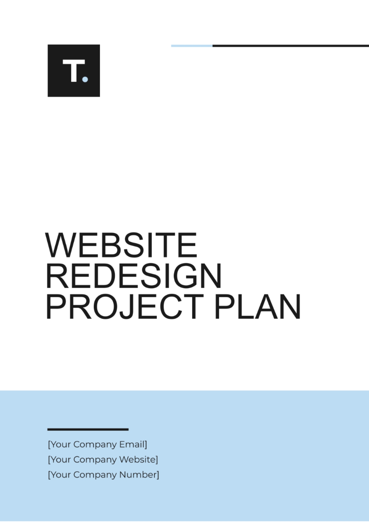 Free Website Redesign Project Plan Template To Edit Online