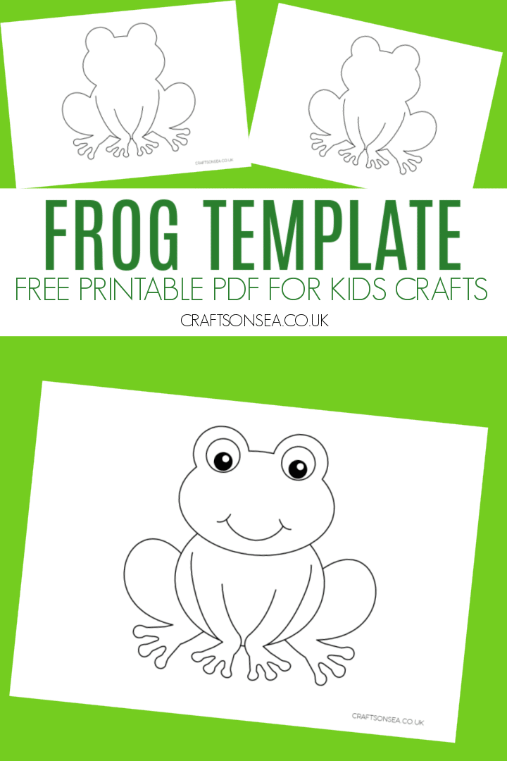 printable frog craft template