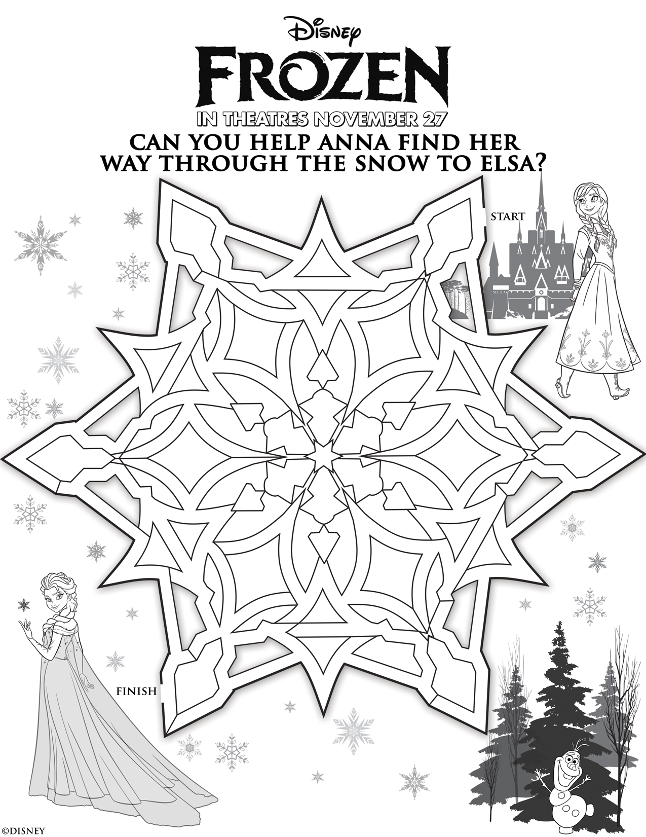 Frozen Movie Trailer And Free Printable Activity Sheets Out With The Kids