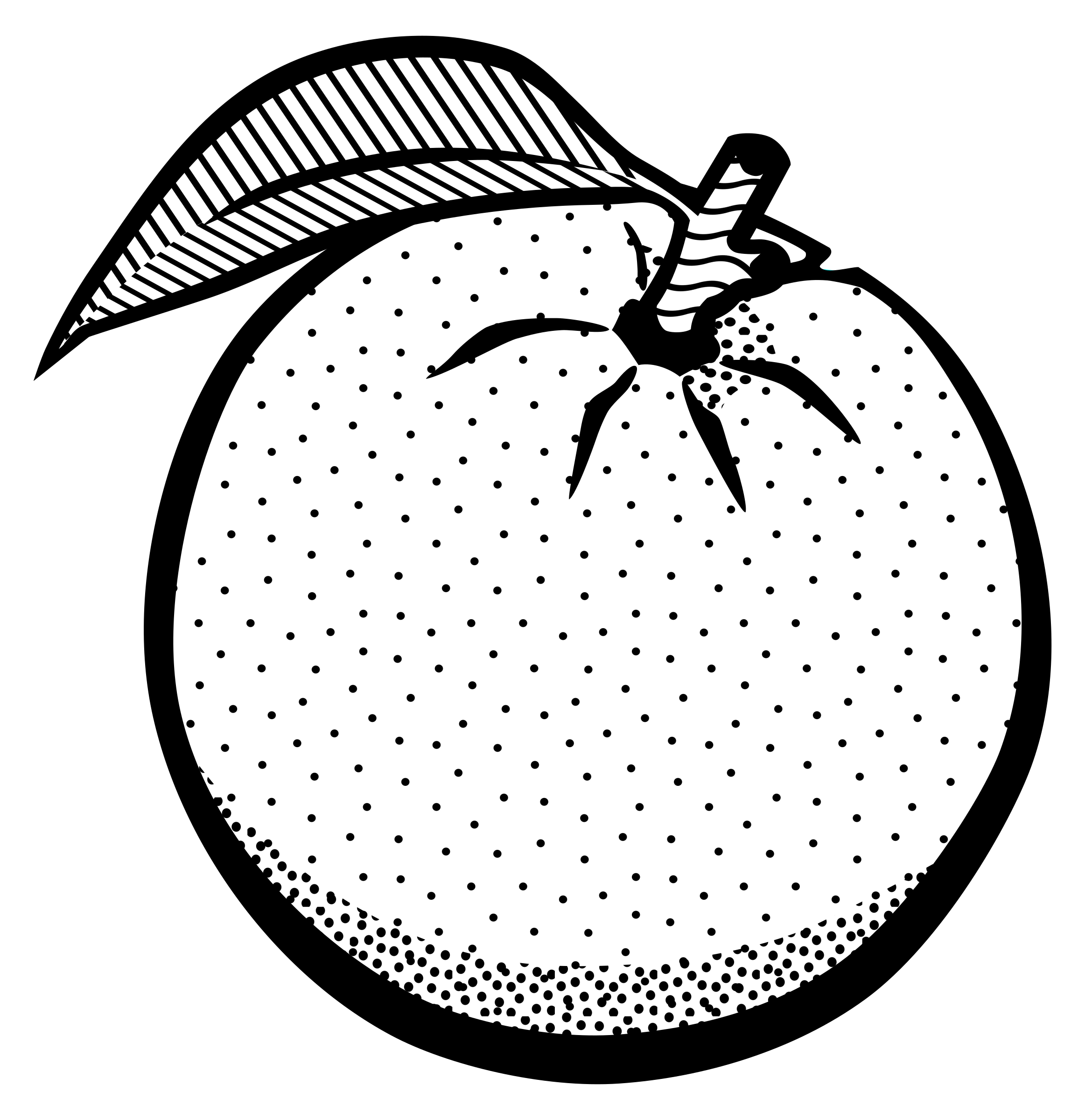 fruit pictures black and white