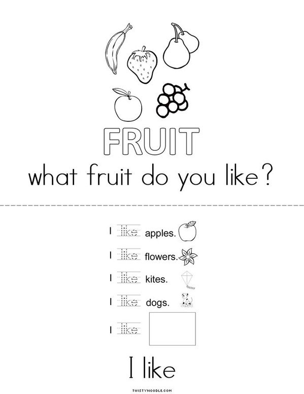 Fruit Book Twisty Noodle