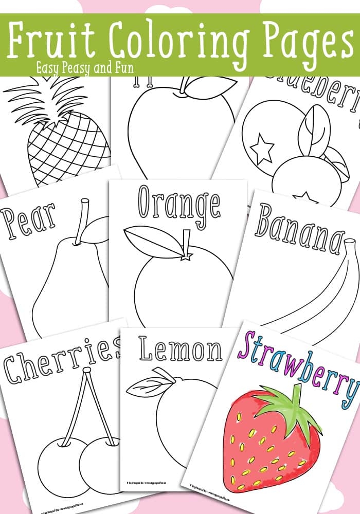 Fruit Coloring Pages To Print No Response For Free Fruit Coloring Pages