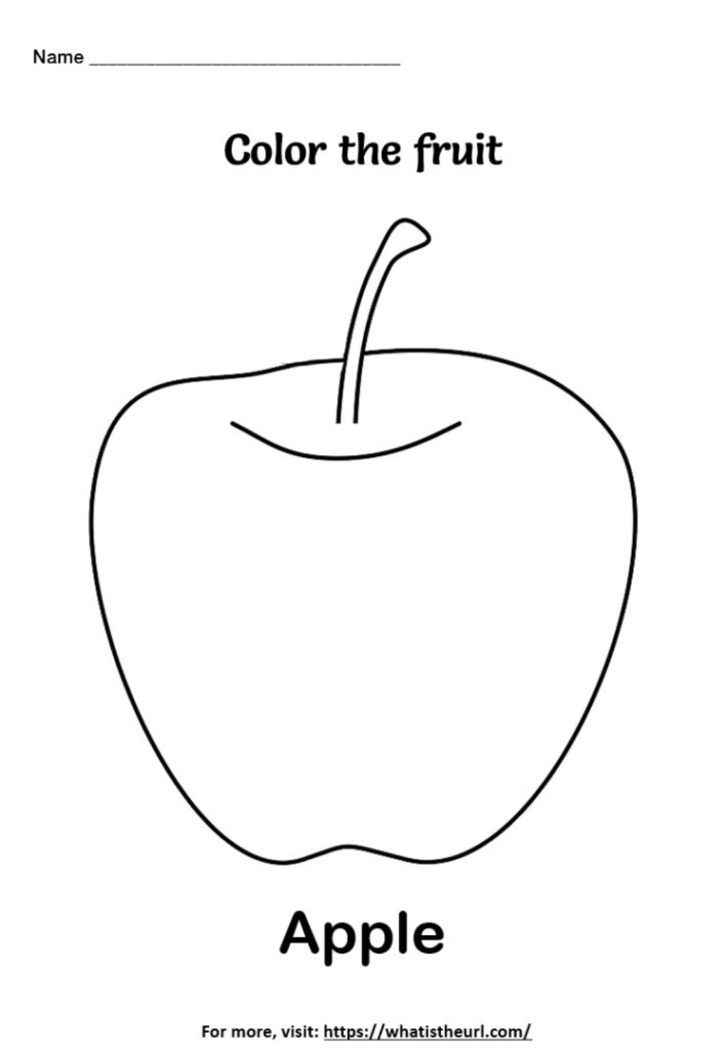 Fruit Coloring Worksheets Your Home Teacher