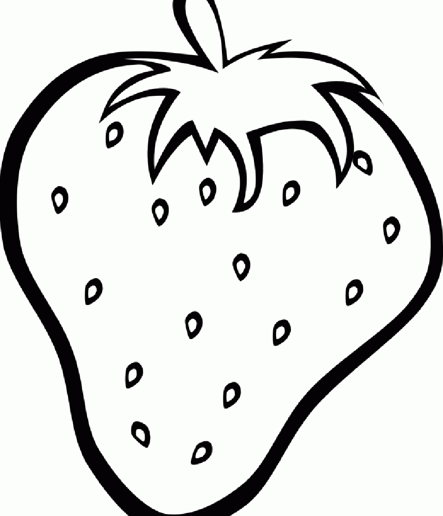 fruit pictures to print and colour