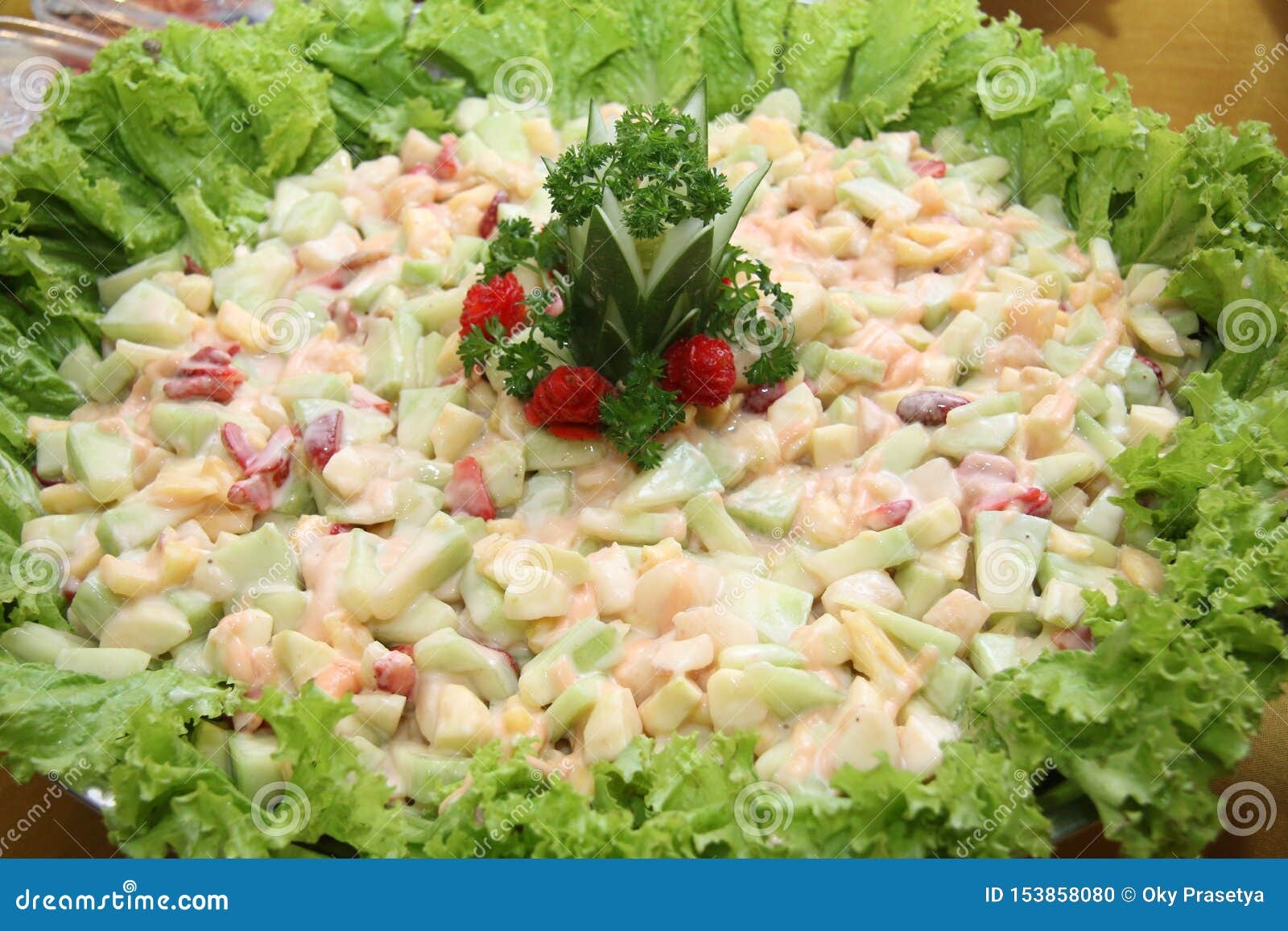 Fruit Salad Decoration Stock Photo Image Of Food Organic 153858080