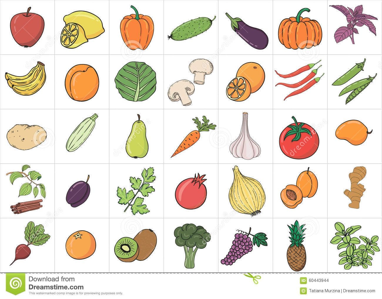Fruits And Vegetables Drawing At PaintingValley Explore