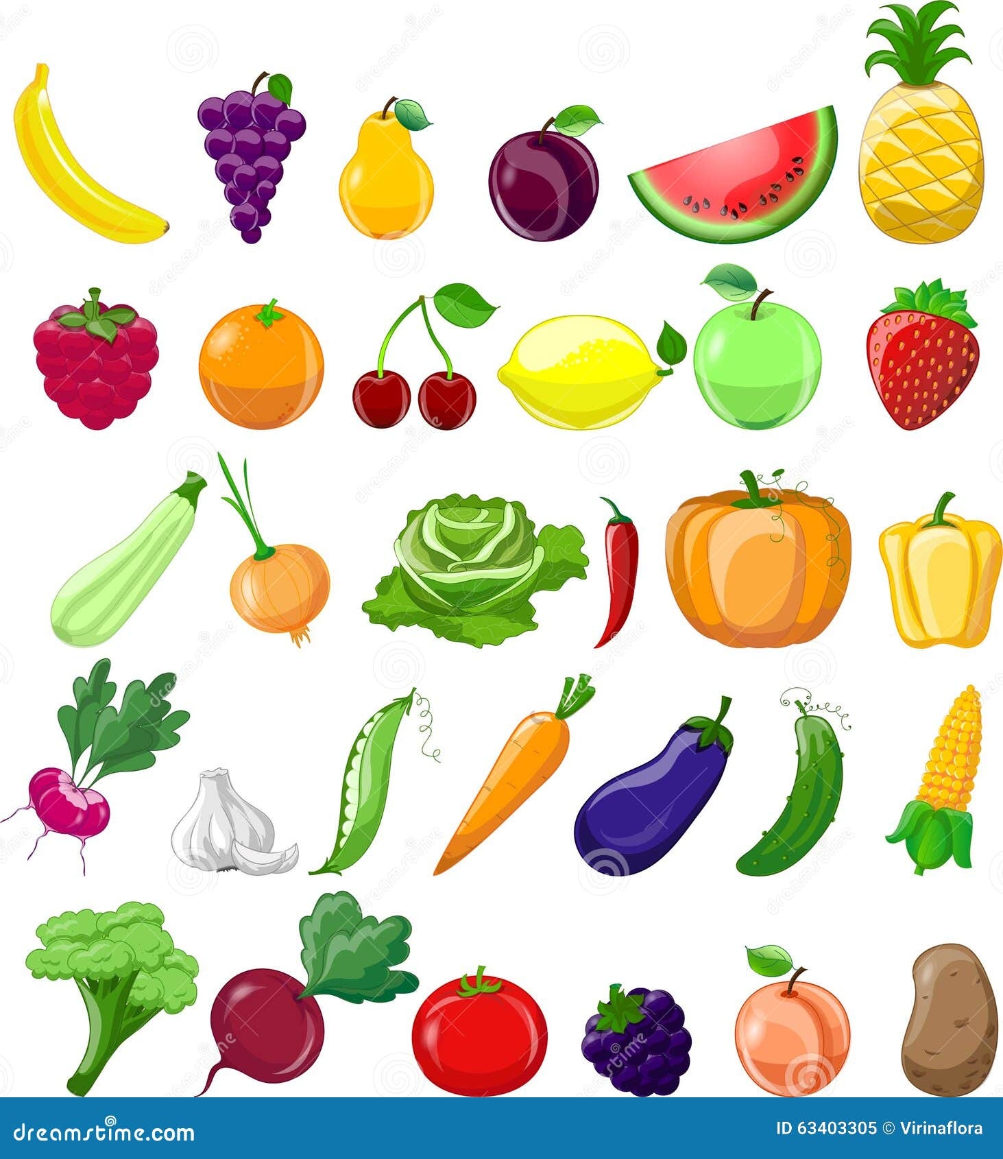 fruits pictures cartoon