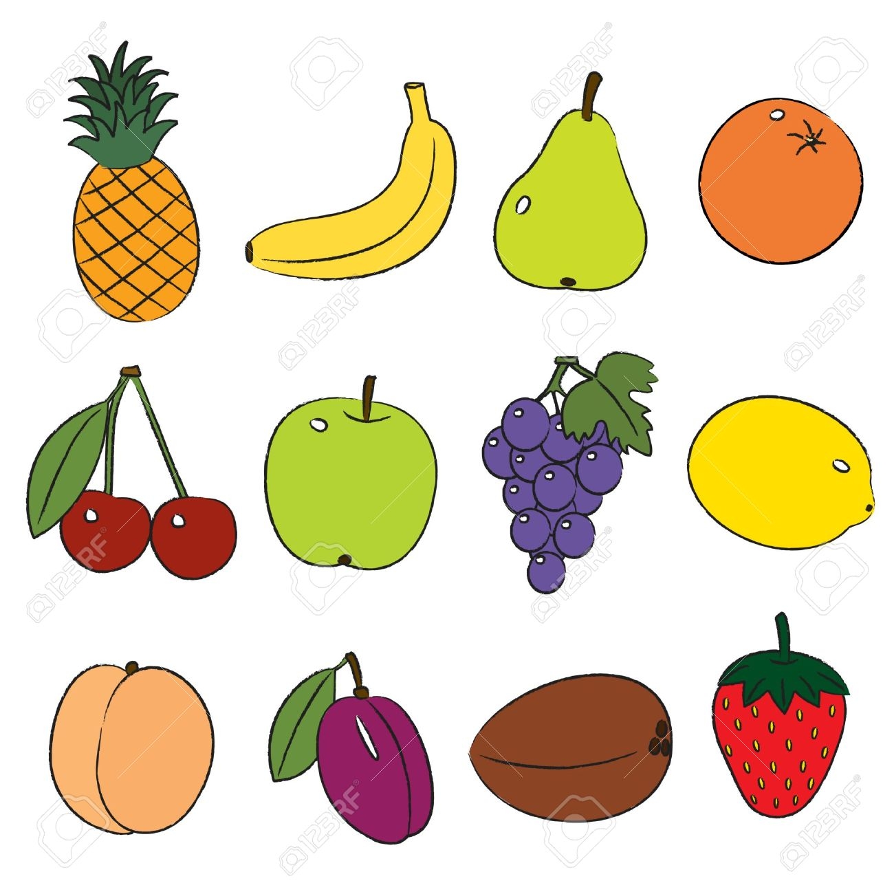 fruits clip art pictures
