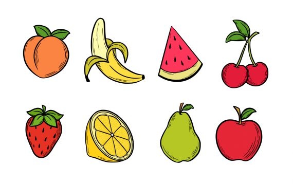 Fruits Drawing Clipart Set PNG Transparent OnlyGFX