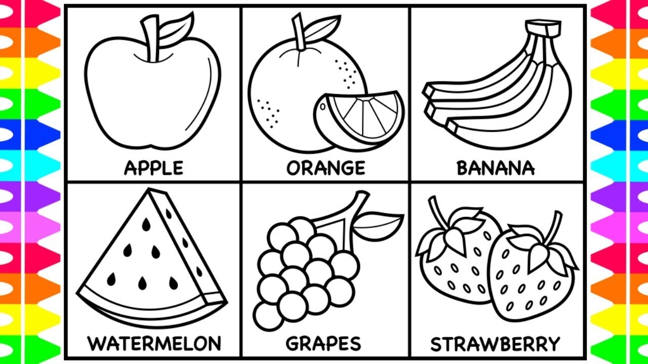 Fruits Drawing For Kids At PaintingValley Explore Collection Of