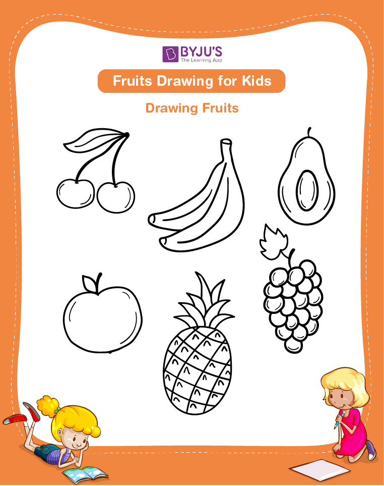 fruits pictures for drawing pdf