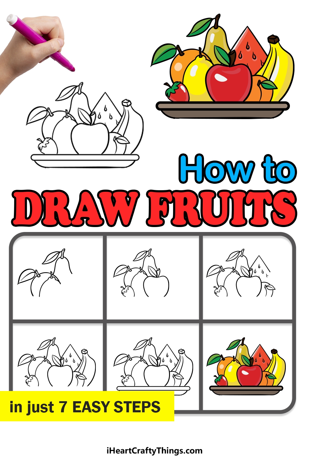 Fruits Easy Drawing