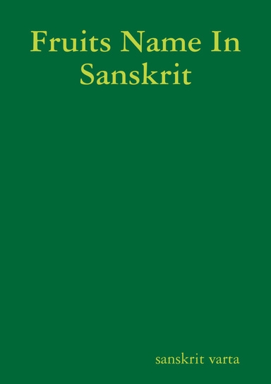 Fruits Name In Sanskrit