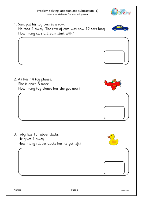 Fruity Problem Solving Worksheet Free Printable PDF For Children 