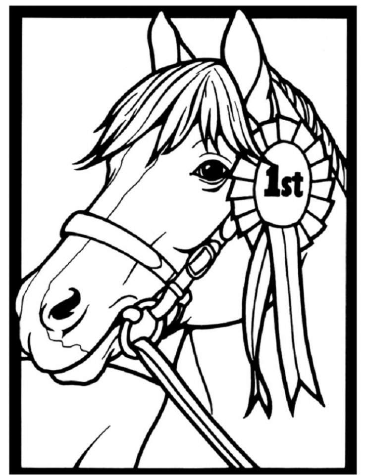 free printable coloring pictures of horses