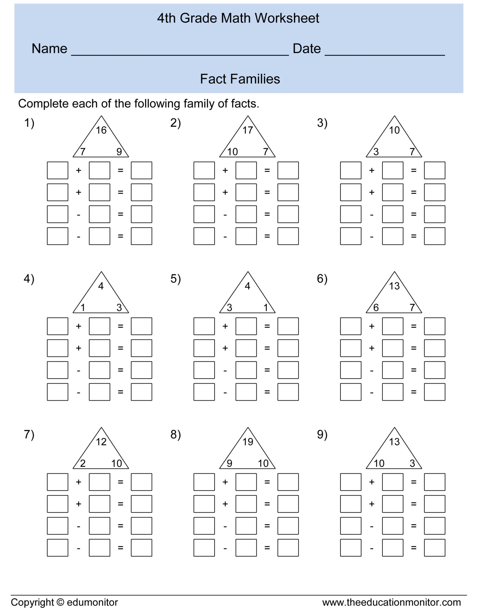 teacher math worksheets