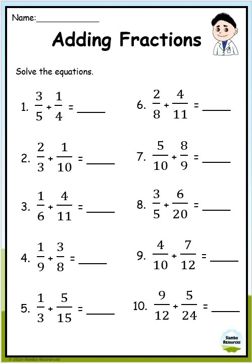 math worksheets adding