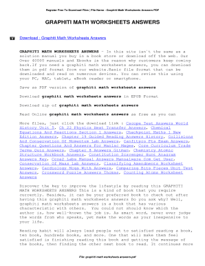 Graphiti Math Worksheet Fill Online Printable Fillable Blank 