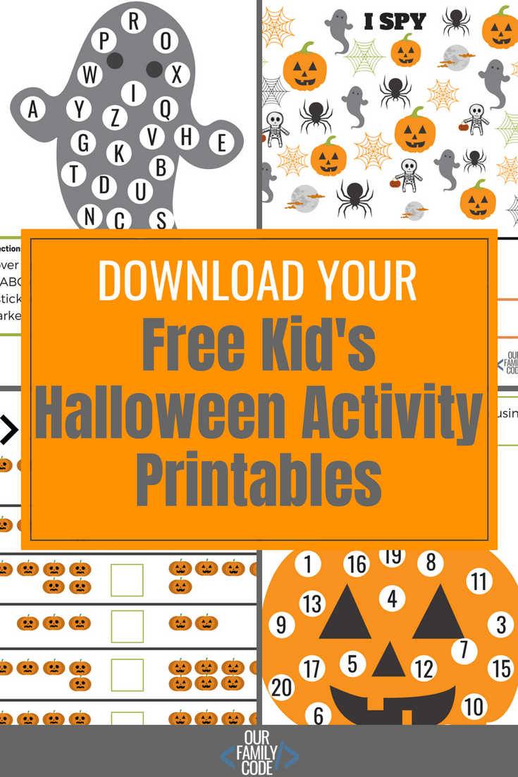 free printable halloween activities for kids