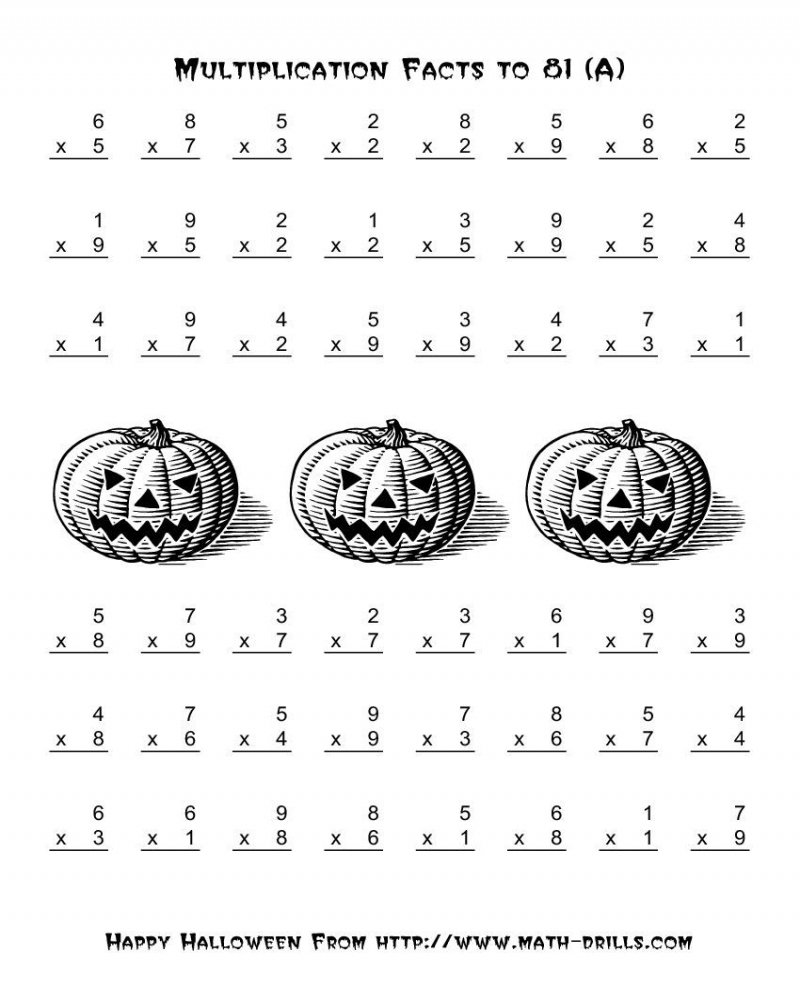 Halloween Worksheets Math Worksheets Printable
