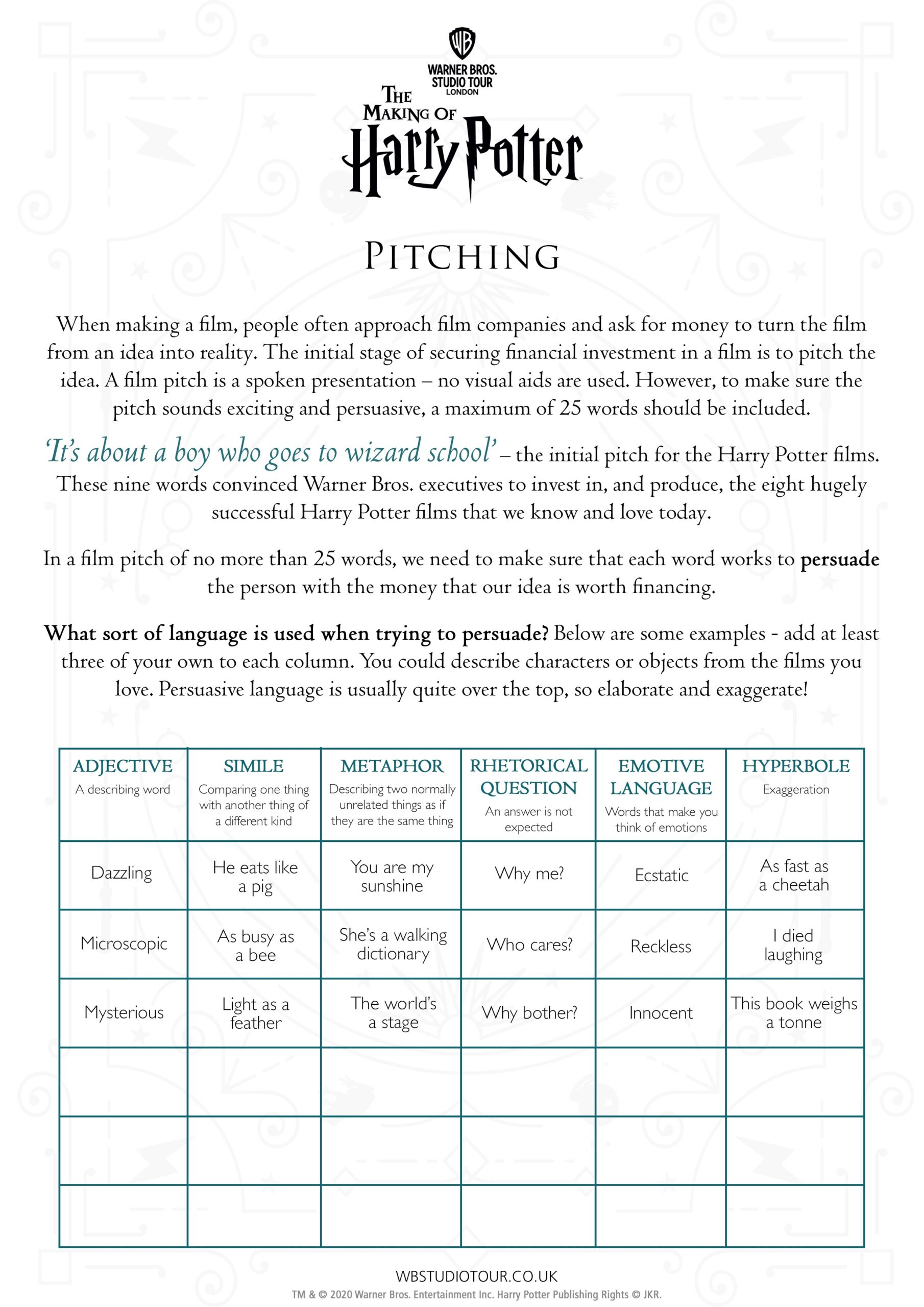free printable harry potter activity sheets