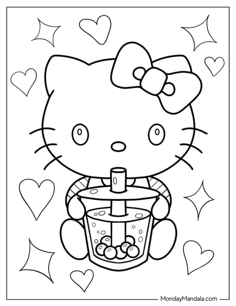 free printable hello kitty pictures