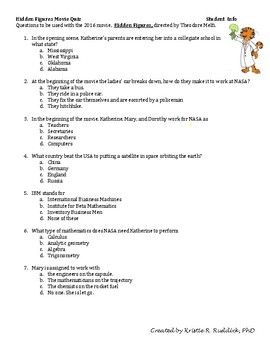 hidden figures math worksheet