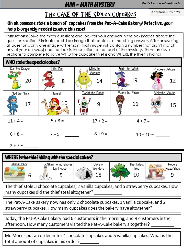 Hidden Mystery Math Messages Multiplication Basic Facts Math 