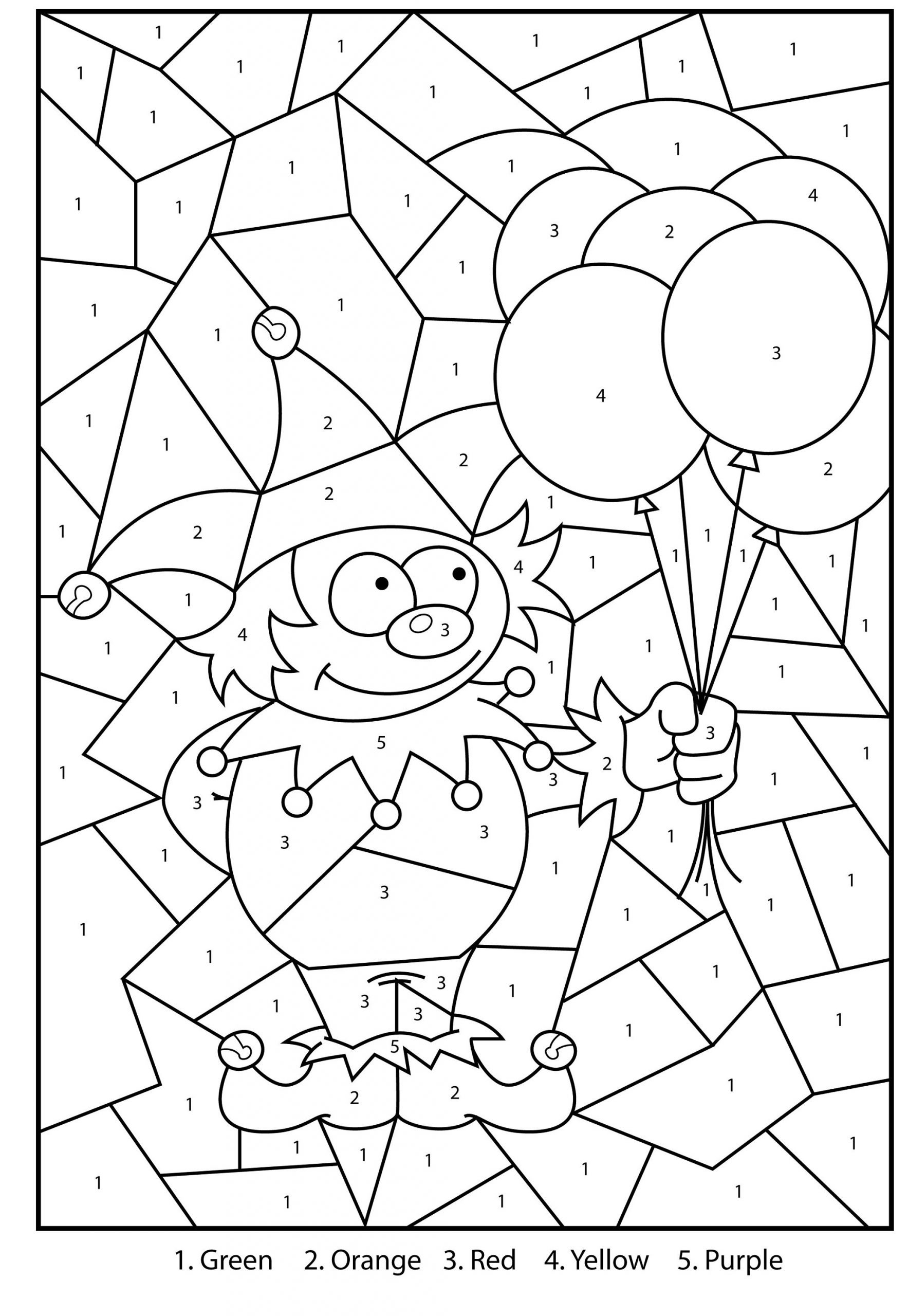 Hidden Picture Color By Number Printables Printable Word Searches