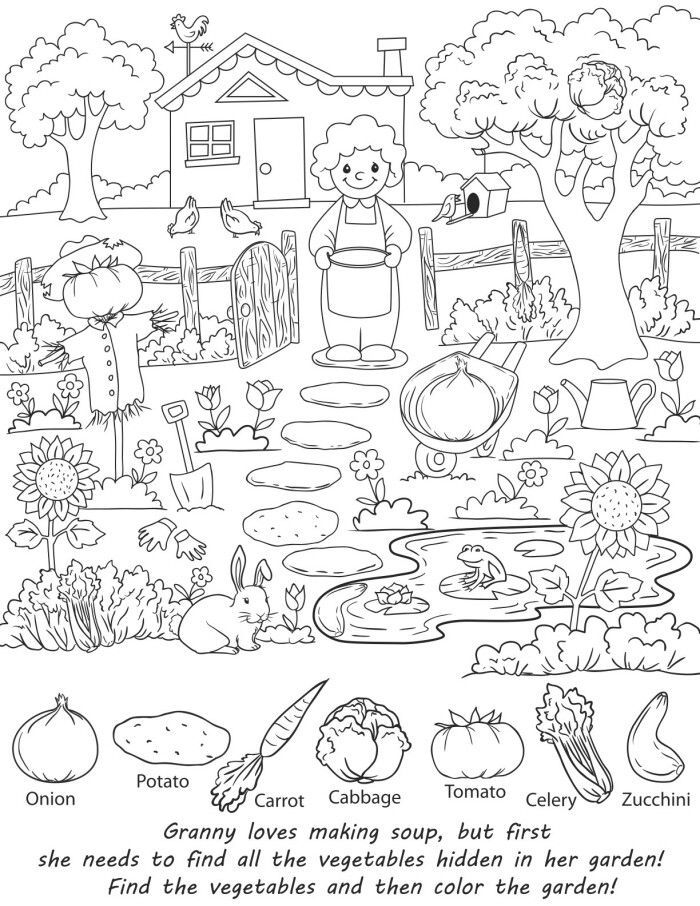 Hidden Pictures Fruits And Vegetables Hidden Picture Puzzles Hidden 