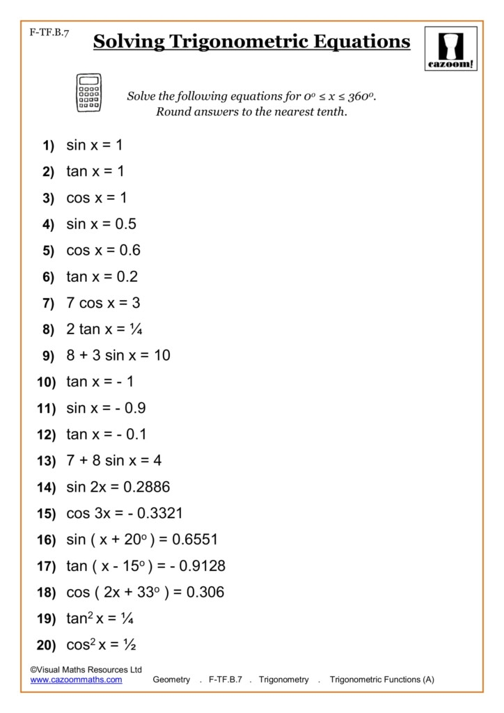 High School Math Worksheets Math Worksheets PDF TraingleWorksheets