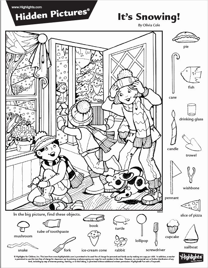 free printable hidden pictures worksheets