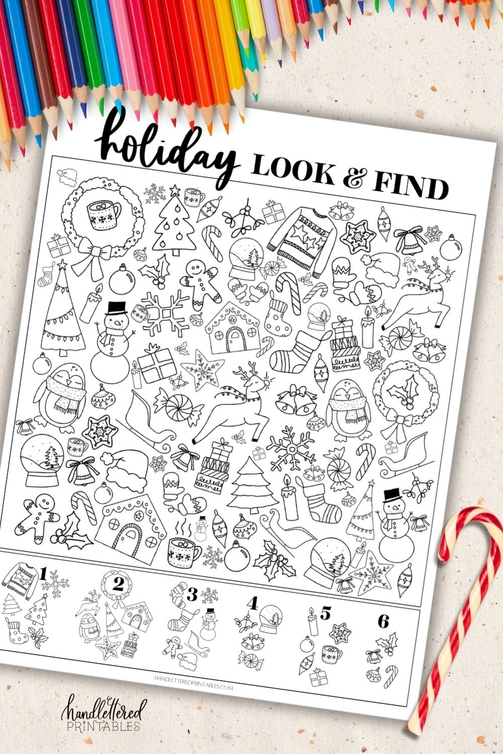 christmas hidden pictures free printable