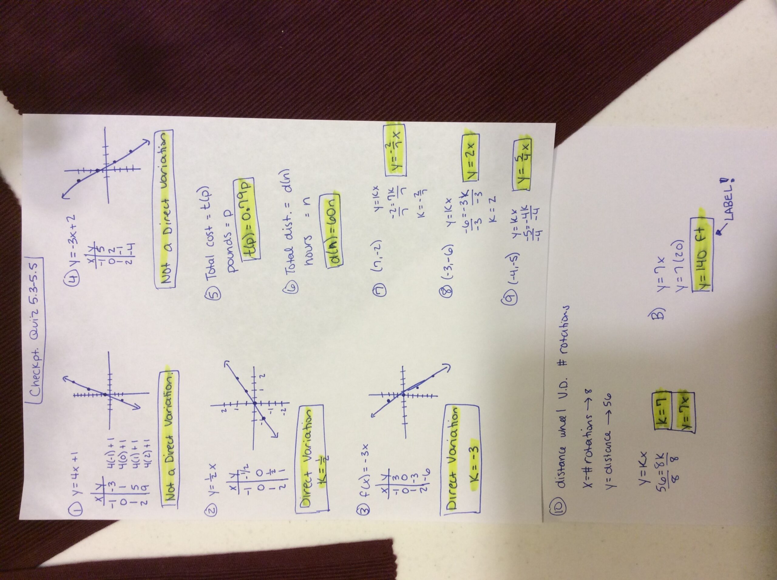 Honors HW Reviews Keys Miss Mampres 7th Grade Math Worksheets Library