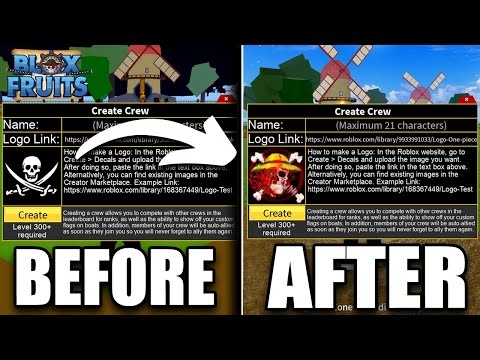 How To Make A Crew Logo In Blox Fruits 2023 Get Decal Link For Blox