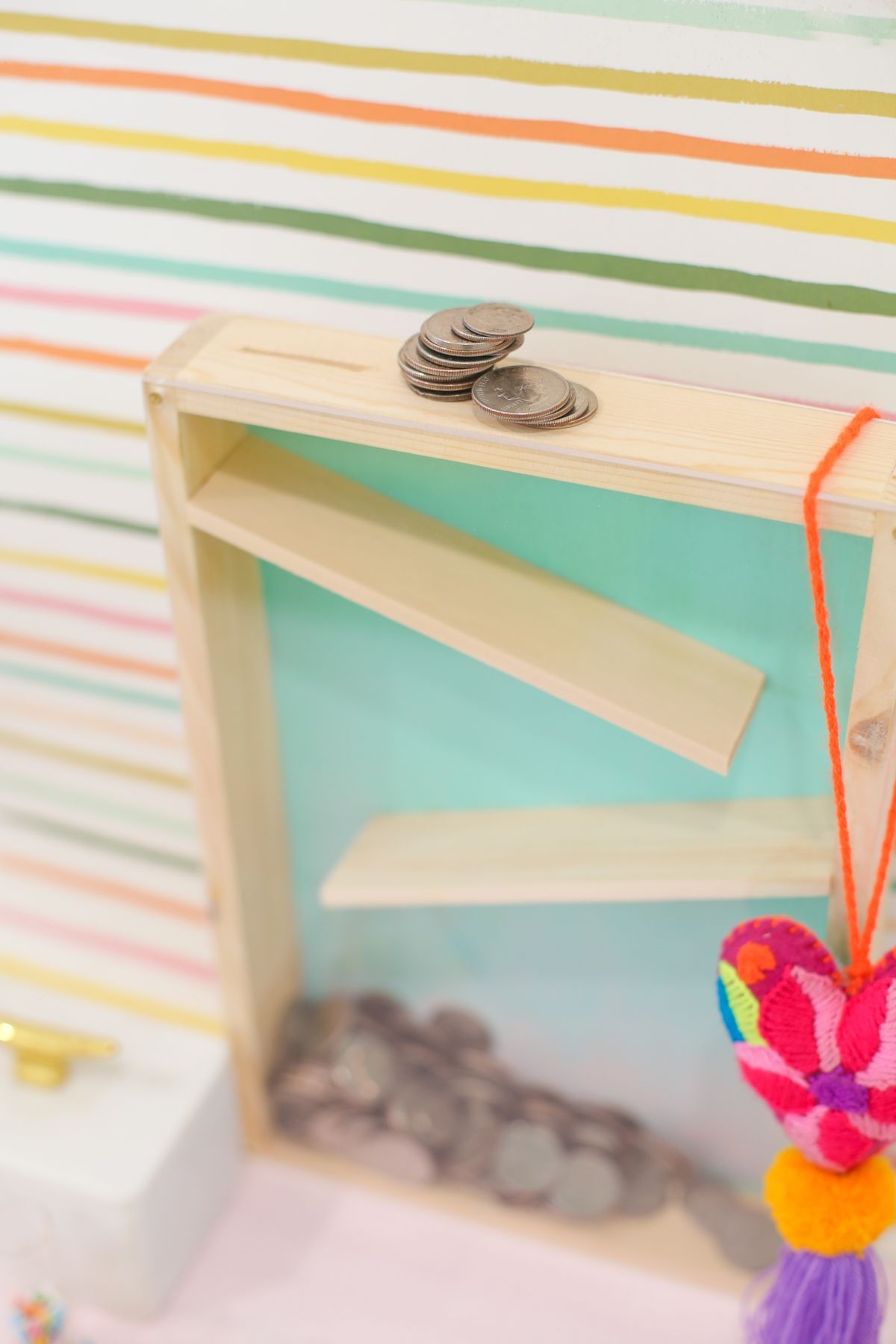 How To Make A Rolling Coin Bank Diy Coin Bank Piggy Bank Diy Coin Bank