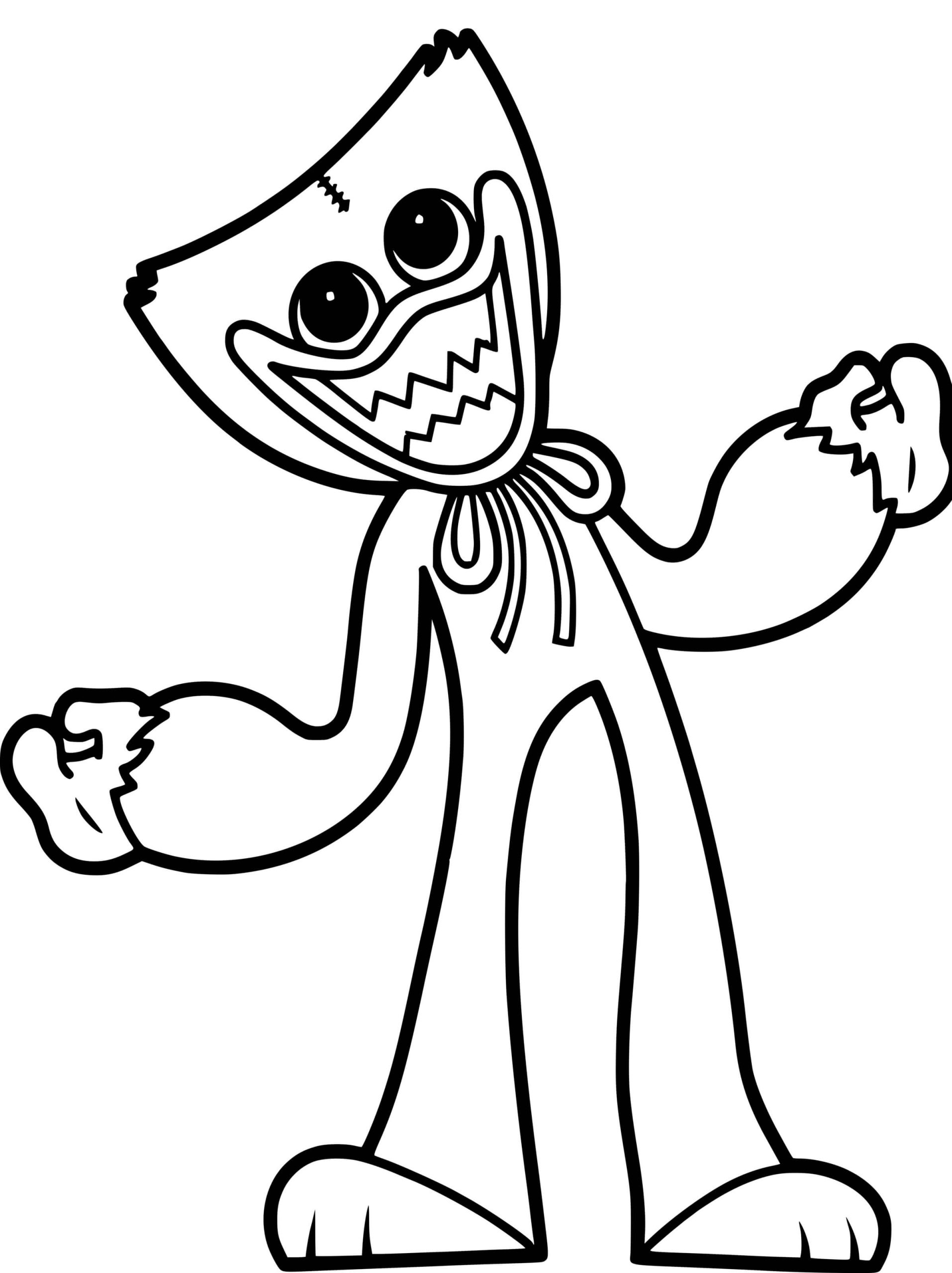 Huggy Wuggy Coloring Pages Printable 