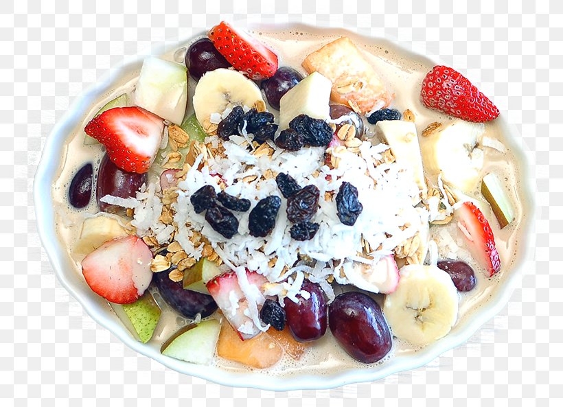 fruit salad with ice cream pictures