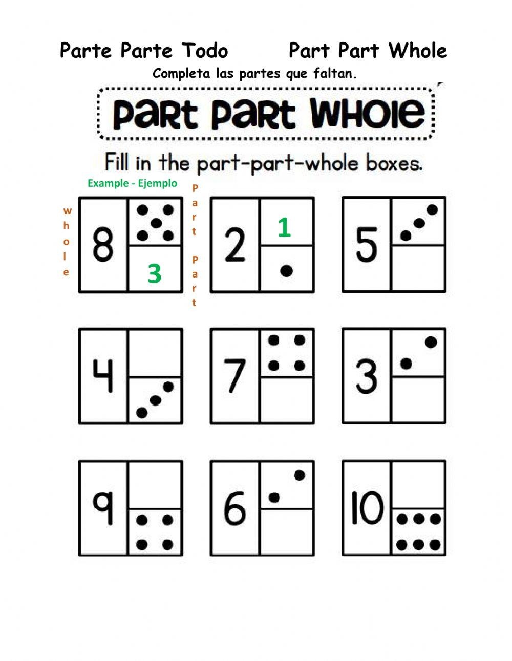 Interactive Part Part Whole Worksheets For Engaging Learning 