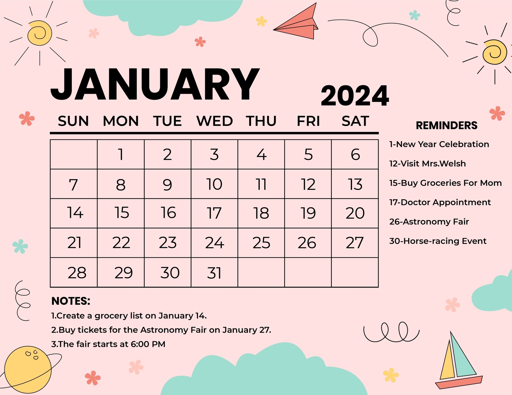 January 2025 Calendar Printable Cute Free Printable David E Bach