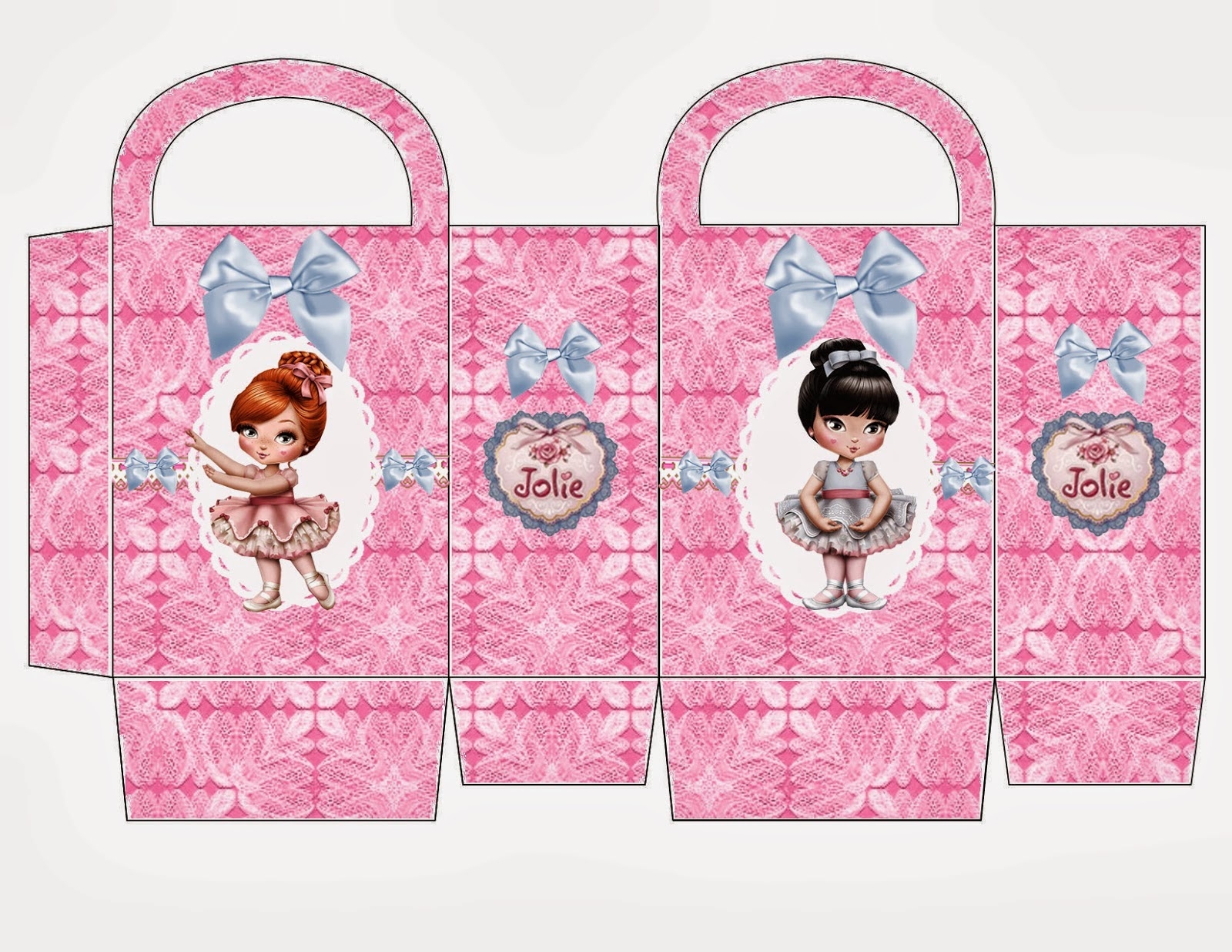 Jolie Dolls Ballerinas Free Printable Candy Paper Bag Oh My Fiesta 