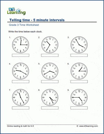 K5 Learning Worksheets Library