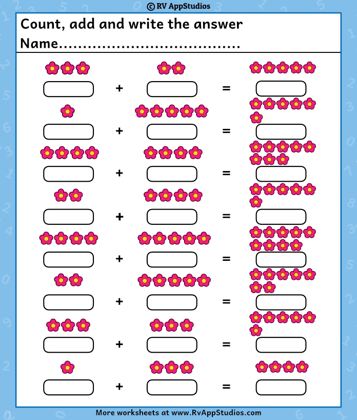 Kindergarten Addition Worksheets Free Printables 50 OFF